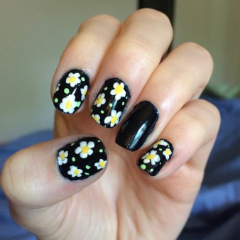 easy flower nail art