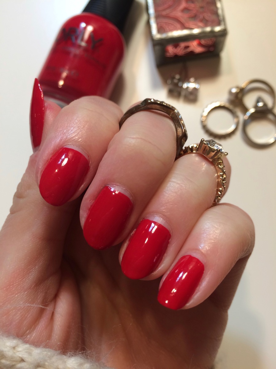 What's on your nails? OPI Big Apple Red